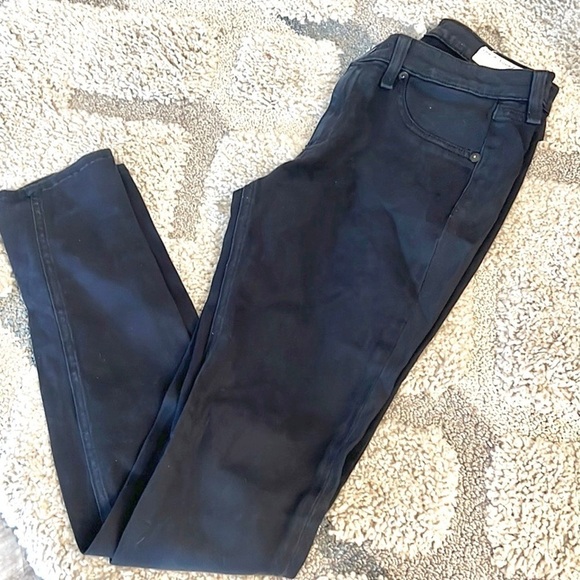 Rag & Bone, Black Jeans,Skinny Jeans Black Plush Button & zipper fly, Size 27 - Picture 2 of 12
